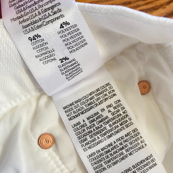 Mother High Waisted Rider Ankle Jeans Womens 29 White Fairest of them All Denim - Picture 10 of 15